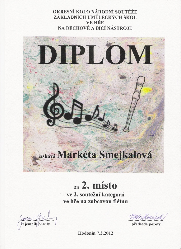 diplom 2.místo